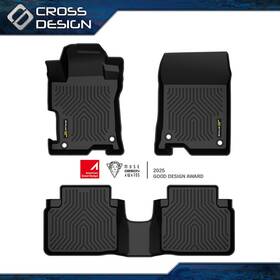 Big2025102103 Crossdesign Fits 08-12 Honda Accord All Weather 3d Molded Floor Mats Carpets Liner Cover Tpe
