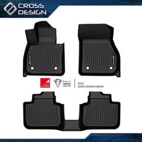 Big2026010901 Crossdesign Tpe Floor Mats Replacement Fit For Bmw X1 F48 2016-2022 Liners All Weather