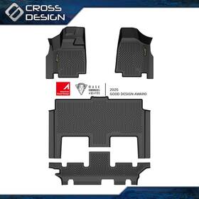 Crossdesign Big20260311-29 Fits 2008-20 Dodge Grand Caravan All Weather Tpe Floor Mats Cargo Liner Carpets