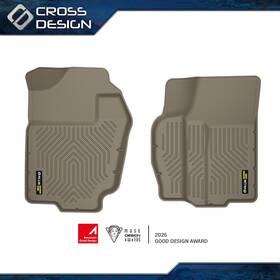 Crossdesign Ht-052601 Tpe Front Floor Liner Mats All Weather Fit For 94-02 Dodge Ram 1500 2500 3500
