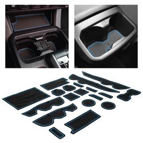 3rdgentacomacupliner18dcblue Cupholderhero Custom Cup Holder Inserts And Console Liners For 20162023 Toyota Tacoma