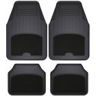 Cus78890 Custom Accessories Armor All Carpet Rubber Black Floor Mat Set