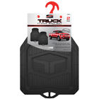 Cus79900 Custom Accessories Truck Tuff Black Rubber Floor Mats Pair