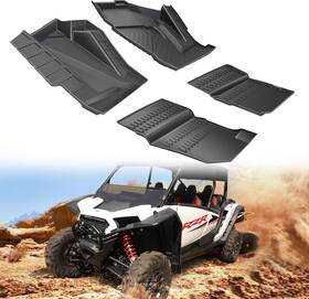 Rxdyy120 Cusautv Front And Rear Floor Mats For Rzr Xp 4 1000 2024 Tpe All Weather Liners Pcs