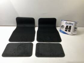 78920 Custom Accessories Universal Black Carpet Floor Mats 4-piece Set 26 Inch X17 For Vw Jetta Ford Focus