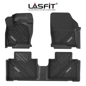 Ll-fd03 Custom Floor Liner Mats For Ford Edge 2015-2023 1st 2nd Row Rubber Black