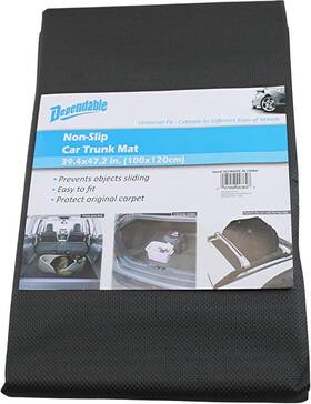 Dependable Industries Inc. Essentials 097958173702 Premium Non-slip Car Trunk Mat Cargo Liner Black