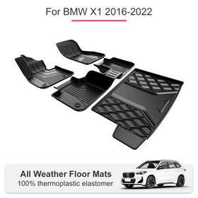 Fm-bm-003-zh-2 Dit All Weather Floor Mats And Cargo Liner Atpe 3d Accessories For 2016-2022 Bmw X1