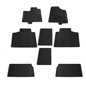 Res01158 Diy Solutions For Toyota Sienna 11-17 1st And 2nd Row Black Rubber Floor Mat Set