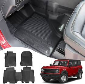 Fdbc0007 Dkmght Molded Floor Mats Fits Ford Bronco 4 Door 2021 2022 2023