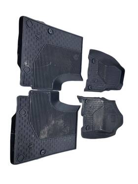 82216269ab Dodge Trucks 2019-2024 Ram 1500 All Weather Floor Mat Set X4 Crew Cab Emblem