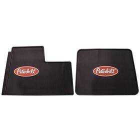 V3555c Dognnak Peterbilt Motors Logo Rubber Semi Truck Front Set Floor Mats 2005 And Newer