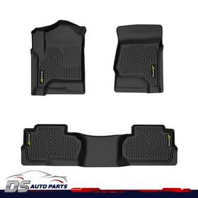 Ds-auto-parts Dsa126210 Tpe Floor Mats Fits 2014-2019 Chevy Silverado Sierra 1500 2500 3500 Double Cab
