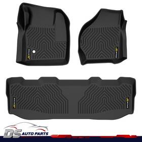 Dsa274910 Ds-auto-parts Fit For 1999-2007 Ford Super Duty Crew Cab Tpe Floor Mats Waterproof Liners New