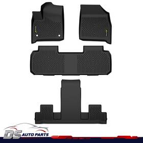 Dsa799057 Ds-auto-parts Fit For 2018-2025 Chevy Traverse 7 Seat Rubber Liners All Weather Tpe Floor Mats