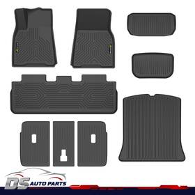 Dsa889931 Ds-auto-parts Fit For 20-2024 Tesla Model Y 5 Seater Tpe Floor Mats And Cargo Liner Backrest Mat