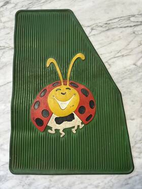 15-1097-0 Empi Lady Bug Floor Mat Green Aircooled Beetles Vw