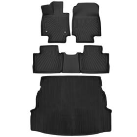 T04oet1097 Eway 4x Floor Mats For 2019-2024 Toyota Rav4 Rav-4 Tpe All Weather Front And Rear Liner