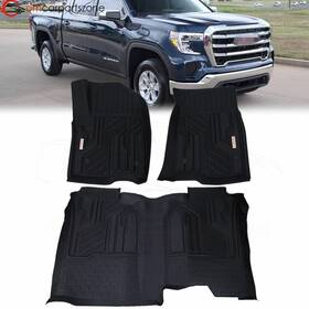 Z-175rs066gc00301zb-5 Eway Floor Mats For Chevy Silverado/gmc Sierra 1500 2019 2020 2021 All Weather Liner