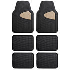 F11311beigeblack-3row Fh Group Car Floor Mats For Auto Suv Van All