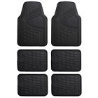 F11311black-3row Fh Group Car Floor Mats For Auto Suv Van All