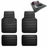 F12001black-fh1002black-a Fh Group Auto Floor Mats Leather Universal Fitment For Car