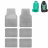 F14401gray-fh1007black-3row-jp Fh Group Carpet Floor Mats Universal Fit For Suv Van