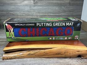 9039 Fanmats Mlb - Chicago Cubs Putting Green Mat 18 Inch X72