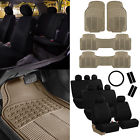 Fb030128black-combo-f11306beige Fh Group Row Seater Black Seat Covers For Suv Van