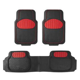F11500red-avc Fh Group Car Floor Mats - Heavy-duty Rubber For Cars Red