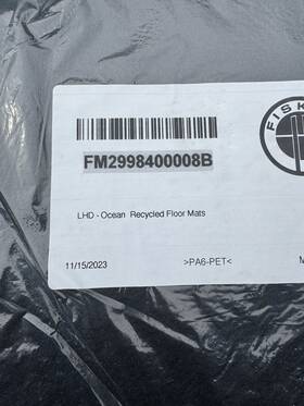 Fm2998400008b Fisker 2023 Ocean Oem Floor Mats New