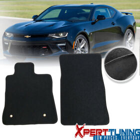 Xpt-cp127bk Fits 16-22 Chevy Camaro Floor Mats Carpet Front Black 2pc Nylon