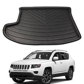 Flashbuyeasy 463984367475 Fit Jeep Compass 2007-2014 Rear Trunk Cargo Mat Liner Boot Floor Tray Carpet Car
