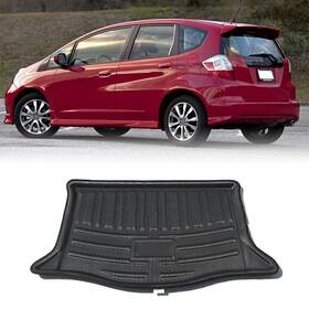 Flashbuyeasyusa 550744485378 Boot Rear Trunk Mat Liner Rubber Cargo Floor Tray Carpets Fit Honda Jazz 2008-13