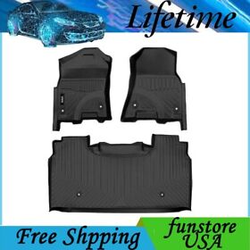 Fu828594 Floor Mat For Dodge Ram 1500 2019 2020 2021 Crew Cab Front Rear Tpe Liner