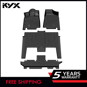 Top046340 Floor Mats For 2008-2020 Dodge Grand Caravan Liner 3d Molded All Weather Black