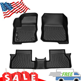 Fuy678002 Floor Mats For 2012 2013-2018 Ford Focus Sedan All Weather Liner 3d Molded Black