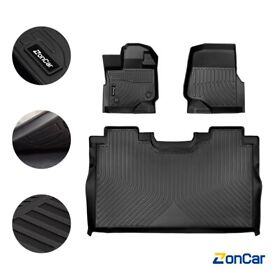 Jil137697 Floor Mats Liners For 2015-2020 Ford F-150 Super Crew Cab All Weather