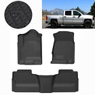 Floor Mats Liners Tpe For 2014-2019 Chevy Silverado Crew Cab All-weather Us
