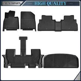 4032444-250 Fmd-autoparts 5in1 Floor Mats And Trunk Liner For Kia Telluride 2020-2023 Unfolded 3rd Row Seats