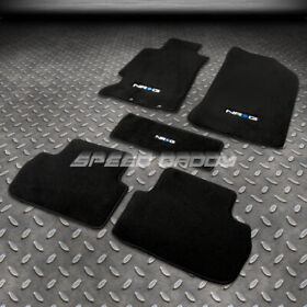 Sdd-nrgfmr220nrg For 02-06 Acura Rsx K20 Fiber Nylon Black Floor Mats Carpet Nrg Logo Front Rear