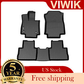 Vih641778 For 2019-2021 Toyota Rav4 Car Floor Mats Liners Tpe Full Set Rubber All Weather