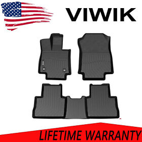 Zo409401 For 2019-2021 Toyota Rav4 Rubber Tpe Durable Floor Mats Liners All Weather Black