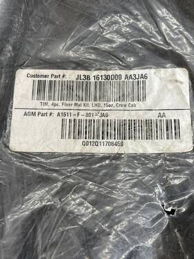 A1511-f-301-ja6 Ford 1511f301ja6 2015-2020 F150 Crew Cab Floor Mats New Oem Amg Part #a1511-f-301-ja6