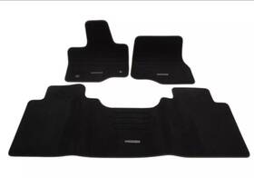 1613086-ca Ford Oem New 21-23 F-150 Platinum Metal Logo Badge Black Crew Cab Carpet Floor Mats