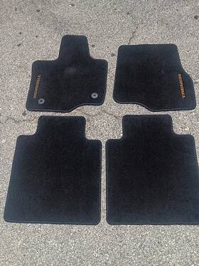 1613086-ea Ford F-150 Oem 2021 - 25 Tremor Black Crew Cab Carpet Floor Mats 4 Pc. Set Nice