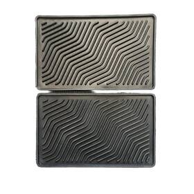 4l3j-1813035-bbw Ford New Genuine F150 All Weather Rear Rubber Two Floor Mats