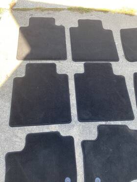 Ford 720524483331 Black Cloth Floor Mats 2017-2024 F-250 F-350/450/550 Super Duty Crew Cab