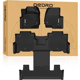 Ford 840332307305 Oedro Floor Mats 3 Row Liner Set Fit For 2018-2025 Expedition With 2nd