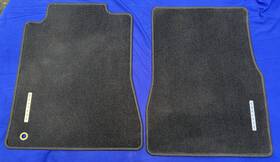 8r33-6313011-aaw Ford 05-09 Mustang - Oem Black Carpet Floor Mats Front L&r Silver Emblem